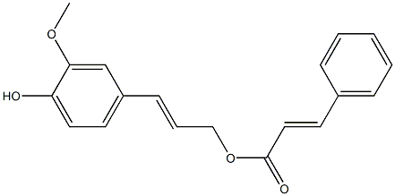 Coniferyl cinnamate Structure