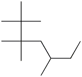 2,2,3,3,5-pentamethylheptane Structure