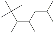 2,2,3,4,6-pentamethylheptane 구조식 이미지