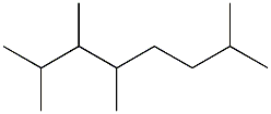 2,3,4,7-tetramethyloctane 구조식 이미지