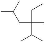 2,3,5-trimethyl-3-ethylhexane Structure