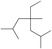 2,4,6-trimethyl-4-ethylheptane Structure