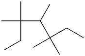 3,3,4,5,5-pentamethylheptane Structure