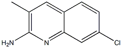 7-CHLORO-3-METHYL-2-QUINOLINAMINE Structure