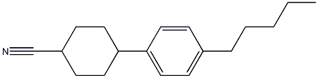 4-(4-PENTYLPHENYL)CYCLOHEXANECARBONITRIL 구조식 이미지