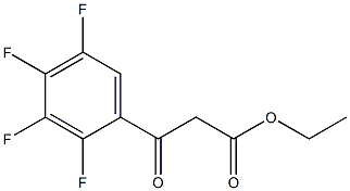 2,3,4,5-TETRAFLUOROBENZOYL ETHYL ACETIC ACID 구조식 이미지