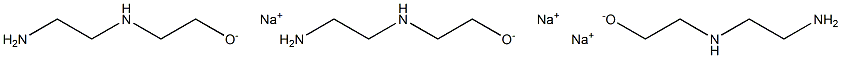 N-(2-HYDROXYETHYL)ETHYLENEDIAMINETRISODIUM SALT 구조식 이미지