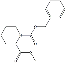 Ethyl N- Cbz -piperidine-2-carboxylate Structure