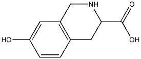 3-CARBOXY-7-HYDROXY-1,2,3,4-TETRAHYDROISOQUINOLINE 구조식 이미지