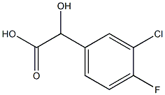 3-CHLORO-4-FLUOROMANDELIC ACID Structure