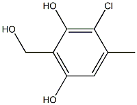 3-CHLORO-2,6-DIHYDROXY-4-METHYLBENZYL ALCOHOL 구조식 이미지