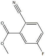 2-CYANO-5-FLUOROBENZOIC ACID METHYL ESTER 구조식 이미지