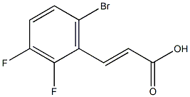 6-BROMO-2,3-DIFLUOROCINNAMIC ACID 구조식 이미지