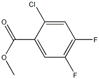 2-CHLORO-4,5-DIFLUOROBENZOIC ACID METHYL ESTER 구조식 이미지