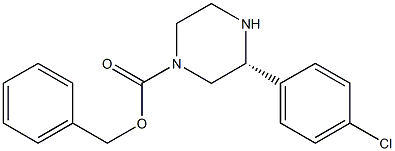 (R)-4-CBZ-2-(4-CHLOROPHENYL)PIPERAZINE 구조식 이미지