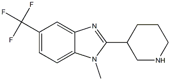 1-METHYL-2-PIPERIDIN-3-YL-5-TRIFLUOROMETHYL-1H-BENZOIMIDAZOLE 구조식 이미지