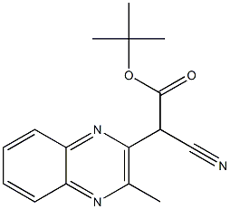 TERT-BUTYL CYANO(3-METHYLQUINOXALIN-2-YL)ACETATE 구조식 이미지