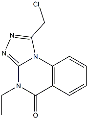 1-(CHLOROMETHYL)-4-ETHYL[1,2,4]TRIAZOLO[4,3-A]QUINAZOLIN-5(4H)-ONE Structure