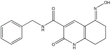 N-BENZYL-5-(HYDROXYIMINO)-2-OXO-1,2,5,6,7,8-HEXAHYDROQUINOLINE-3-CARBOXAMIDE 구조식 이미지