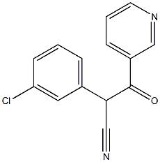 2-(3-CHLOROPHENYL)-3-OXO-3-PYRIDIN-3-YL-PROPIONITRILE Structure