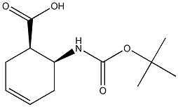 (1R:2S)-BOC-2-AMINOCYCLOHEX-4-ENE-CARBOXYLIC ACID Structure