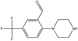 2-PIPERAZIN-1-YL-5-TRIFLUOROMETHYLBENZALDEHYDE, 95+% 구조식 이미지