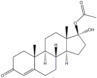 17A-HYDROXY-TESTOSTERONE ACETATE, 98% MIN 구조식 이미지