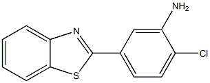 5-BENZOTHIAZOL-2-YL-2-CHLORO-PHENYLAMINE 95% 구조식 이미지