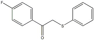 1-(4-FLUOROPHENYL)-2-(PHENYLTHIO)ETHANONE 구조식 이미지