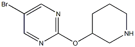 5-BROMO-2-(PIPERIDIN-3-YLOXY)PYRIMIDINE, 95+% 구조식 이미지