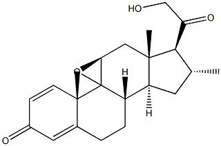 21-HYDROXY-16A-METHYL-9,11B-EPOXY PREGNA-1,4-DIENE-3,20DIONE,98+% Structure