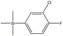 1-(TRIMETHYLSILYL)-3-CHLORO-4-FLUOROBENZENE 96% Structure