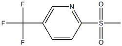 2-METHYLSULFONYL-5-TRIFLUOROMETHYLPYRIDINE 97% Structure