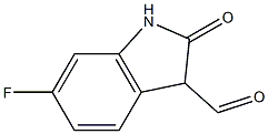 6-FLUORO-2-OXOINDOLINE-3-CARBALDEHYDE 구조식 이미지