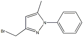 3-BROMOMETHYL-5-METHYL-N-PHENYL-PYRAZOLE 구조식 이미지