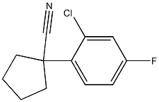 1-(2-CHLORO-4-FLUOROPHENYL)CYCLOPENTANECARBONITRILE 99% Structure