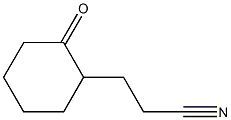 2-(BETA-CYANOETHYL)-CYCLOHEXANONE 97% Structure