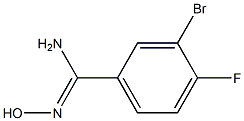 3-BROMO-4-FLUOROBENZAMIDOXIME 90% 구조식 이미지