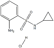 2-AMINO-N-CYCLOPROPYLBENZENESULFONAMIDE HYDROCHLORIDE Structure