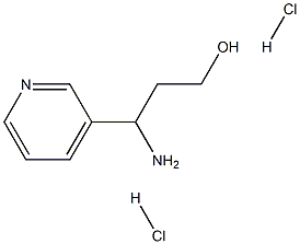 3-AMINO-3-PYRIDIN-3-YL-PROPAN-1-OL 2HCL Structure