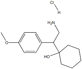 2-(4-METHOXYPHENYL)-2-(1-HYDROXY CYCLOHEXYL) ETHYLAMINE HCL 구조식 이미지