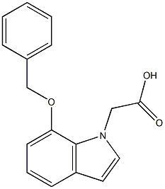 (7-BENZYLOXYINDOL-1-YL)ACETIC ACID, 95+% Structure
