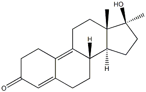 17A-METHYL-17-HYDROXYESTRA-4,9(10)DIEN-3-ONE 구조식 이미지