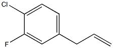 3-(4-CHLORO-3-FLUOROPHENYL)-1-PROPENE 97% 구조식 이미지