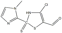 4-CHLORO-2-(1-METHYLIMIDAZOLYL-2-THIO)-5-THIAZOLECARBOXALDEHYDE, 95+% 구조식 이미지