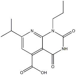 7-ISOPROPYL-2,4-DIOXO-1-PROPYL-1,2,3,4-TETRAHYDROPYRIDO[2,3-D]PYRIMIDINE-5-CARBOXYLIC ACID 구조식 이미지