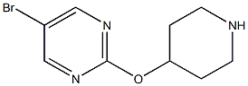 5-BROMO-2-(PIPERIDIN-4-YLOXY)PYRIMIDINE, 95+% 구조식 이미지