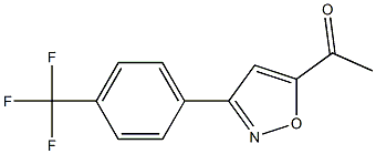 5-ACETYL-3-(4-TRIFLUOROMETHEYL PHENYL)-ISOXAZOLE 구조식 이미지