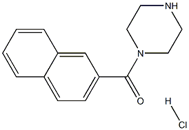 1-(2-NAPHTHOYL)PIPERAZINE HYDROCHLORIDE Structure