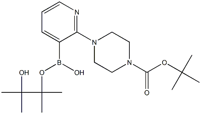 2-(4-BOC-1-PIPERAZINO)PYRIDINE-3-BORONIC ACID PINACOL ESTER Structure